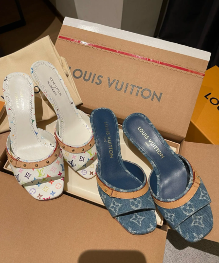 LV x Takashi Murakami Louis Vuitton Murakami Louis Vuitton LV x Takashi cat heel sandals (3)