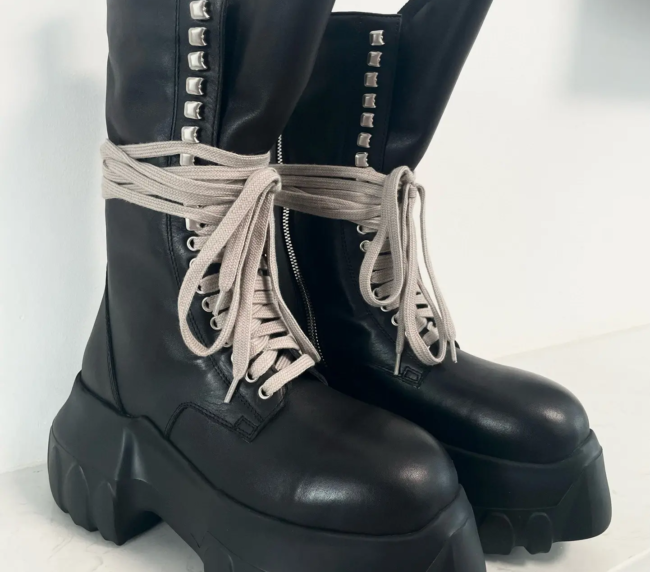Rick Owens Autumn and Winter New Super Thick Octopus Sole Series Thick Sole Martin Boots (2)