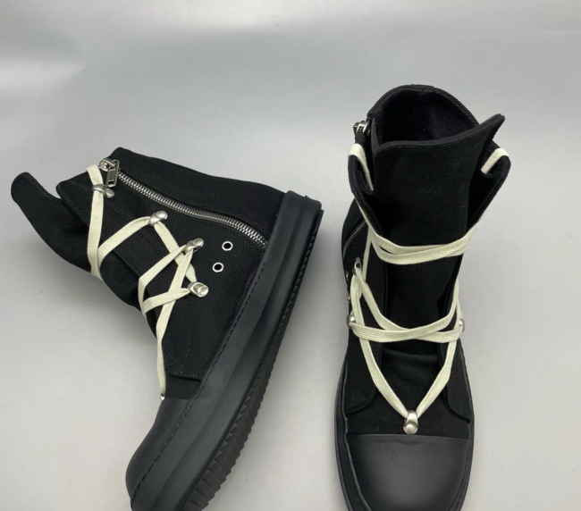 RICK OWENS DRKSHDW catwalk big Converse short boots Martin boots, (2)
