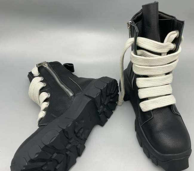 Rick Owens Octopus Bottom Fall and Winter Series Motorcycle Boots Martin Boots (3)