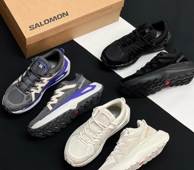 SALOMON Black Platform Sneakers