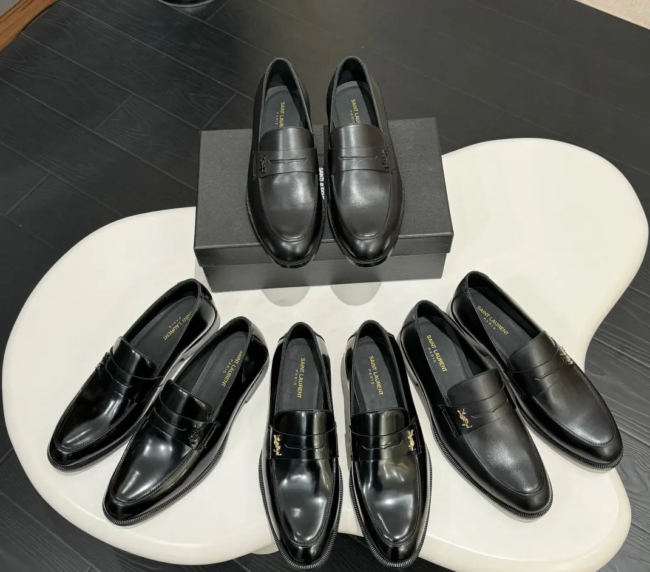 YSL—Saint Laurent men's formal leather shoes (76)