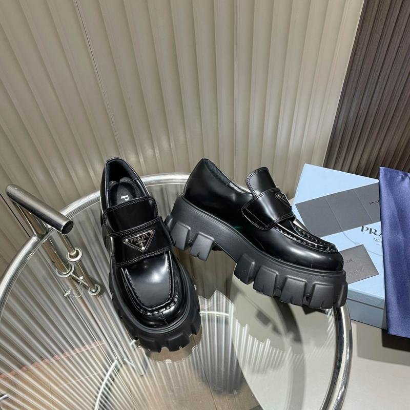 1749374429 992 Prada 2021 Classic Show New Metal Triangle Logo Sole Shoes