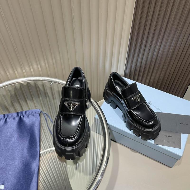 1749374430 956 Prada 2021 Classic Show New Metal Triangle Logo Sole Shoes