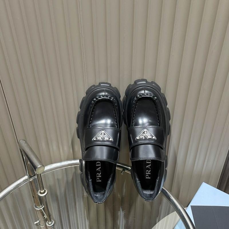 1749374431 111 Prada 2021 Classic Show New Metal Triangle Logo Sole Shoes