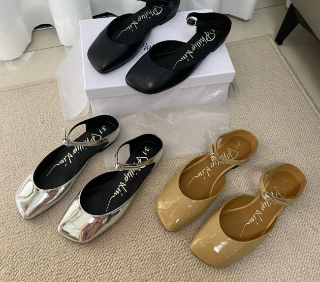 3.1 Phillip Lim Almond Head Semi-Shake Sandals (1)