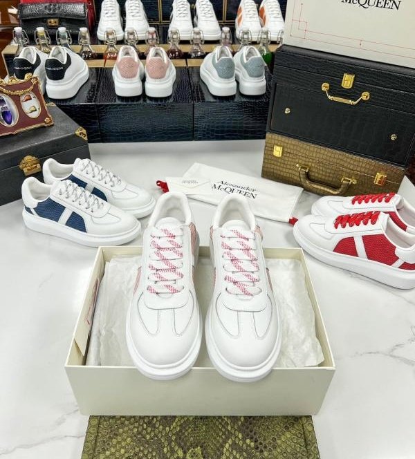 Alexander McQueen Classic White Shoes for Couples