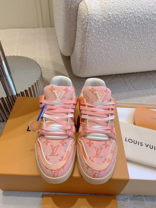 LV Louis Vuitton Train Couple Limited Series Soft Shoes District Sports