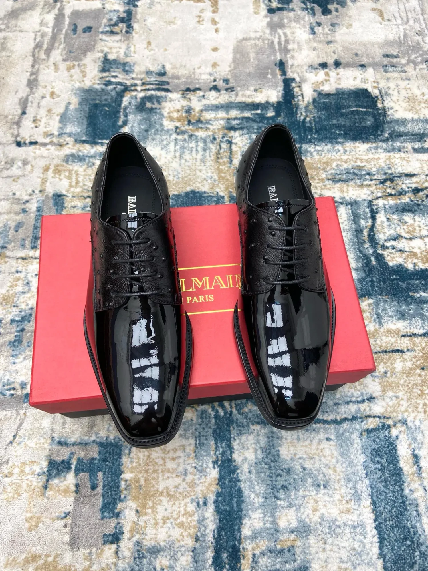 Balmainoutdoor driving shoes business casual leather shoes 10 Balmain men's business casual leather shoes (127)