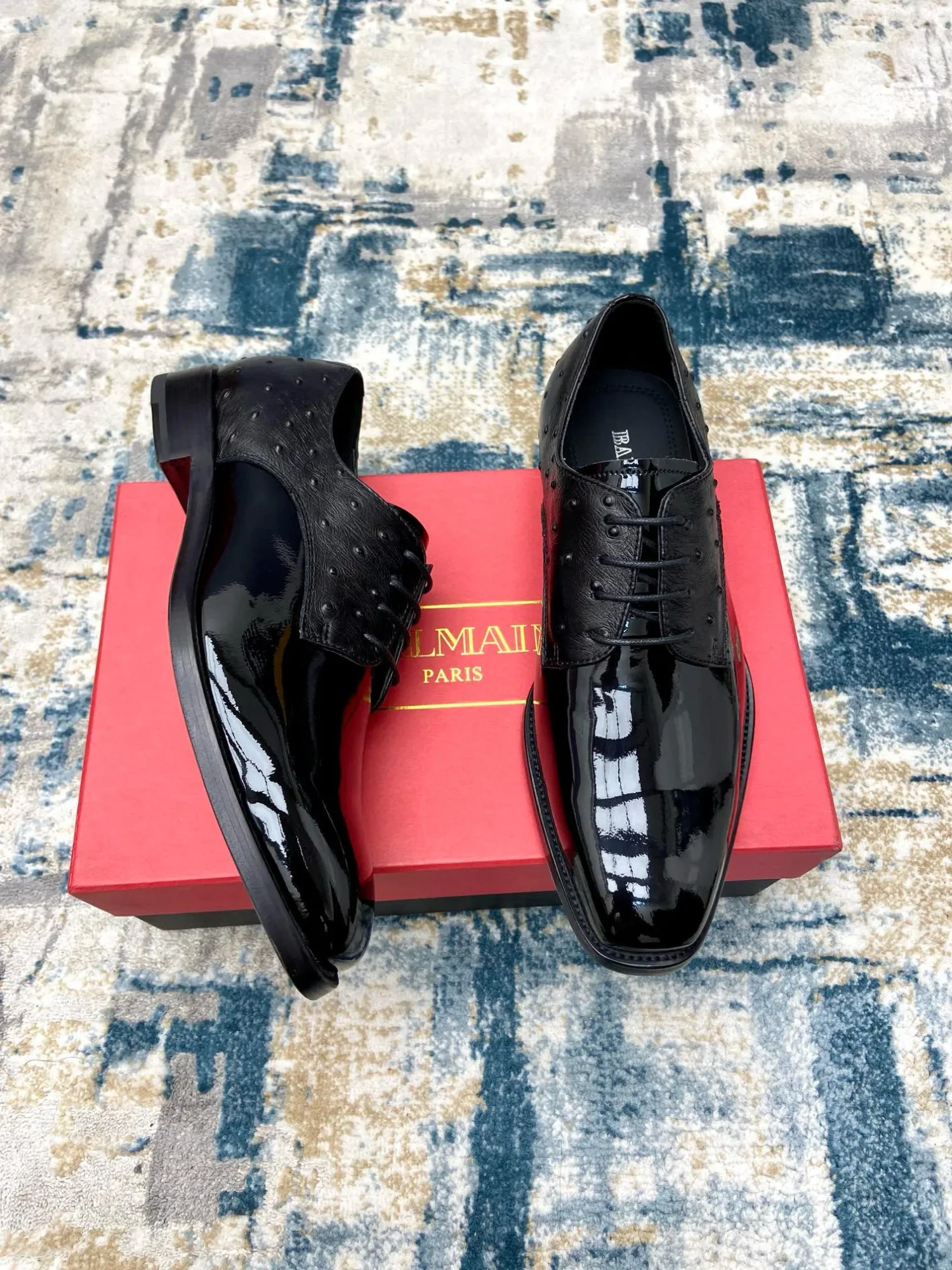 Balmainoutdoor driving shoes business casual leather shoes 11 Balmain men's business casual leather shoes (128)