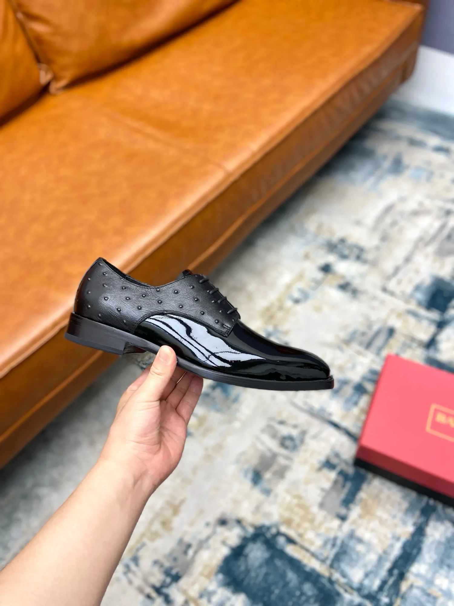 Balmainoutdoor driving shoes business casual leather shoes 15 Balmain men's business casual leather shoes (132)