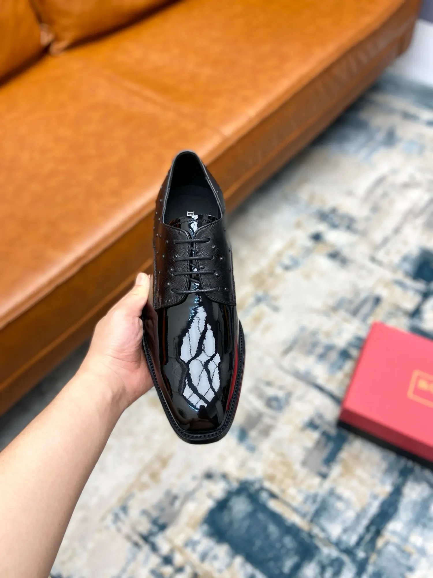 Balmainoutdoor driving shoes business casual leather shoes 16 Balmain men's business casual leather shoes (133)