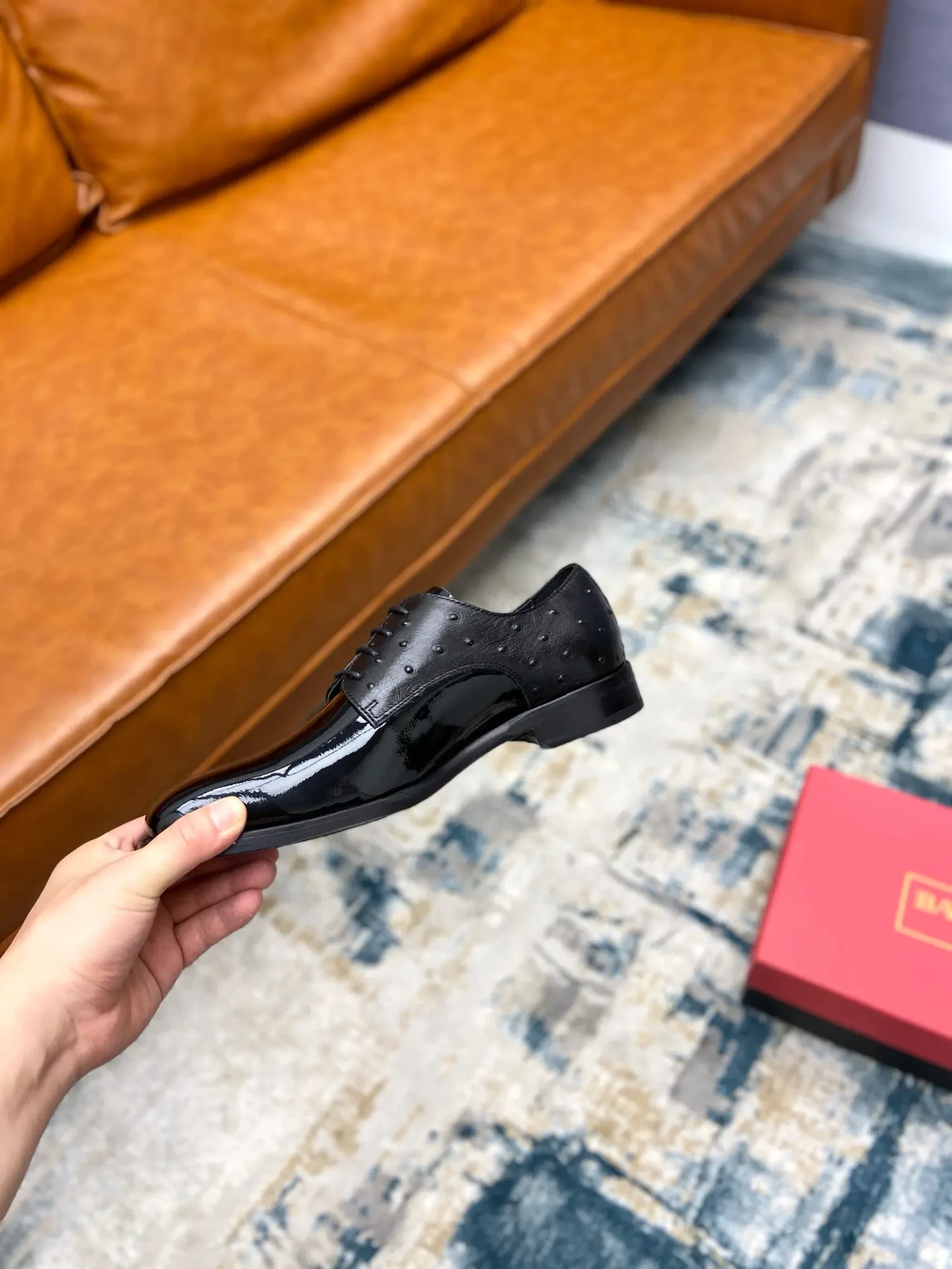 Balmainoutdoor driving shoes business casual leather shoes 17 Balmain men's business casual leather shoes (134)