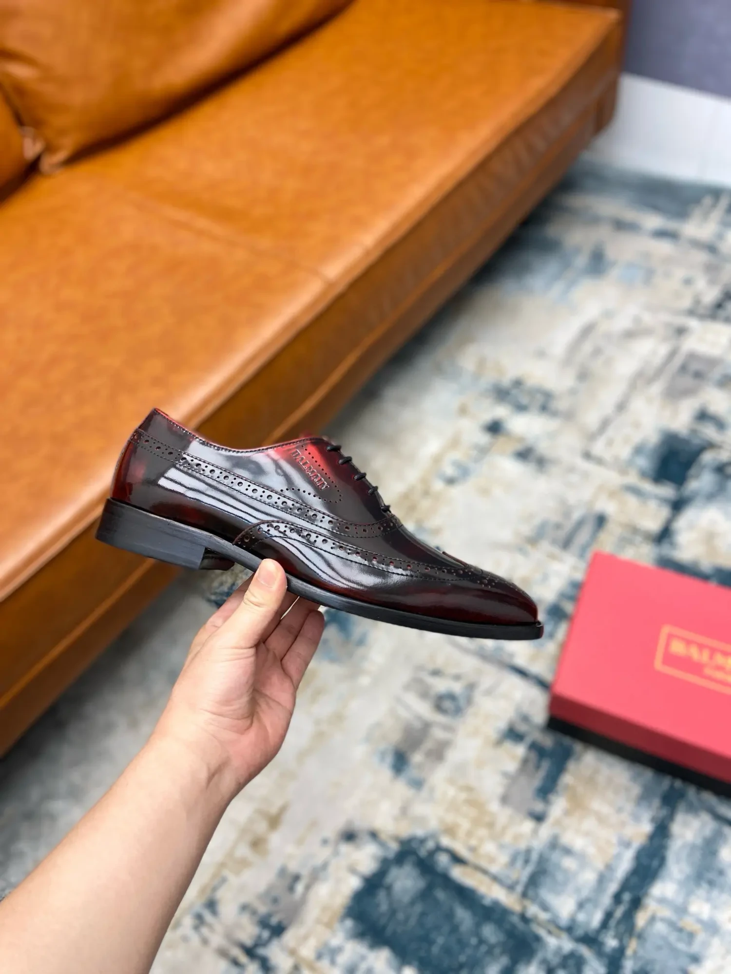 Balmain outdoor driving shoes business casual leather shoes (Copy) 14 Balmain men's business casual leather shoes (149)