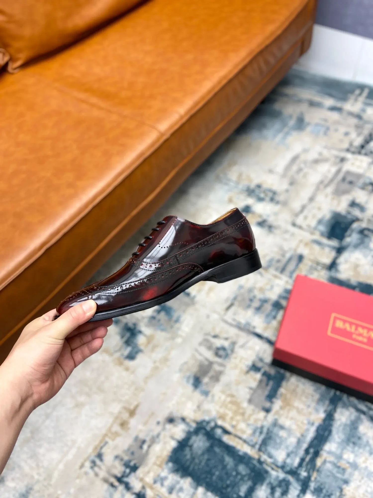 Balmain outdoor driving shoes business casual leather shoes (Copy) 17 Balmain men's business casual leather shoes (152)