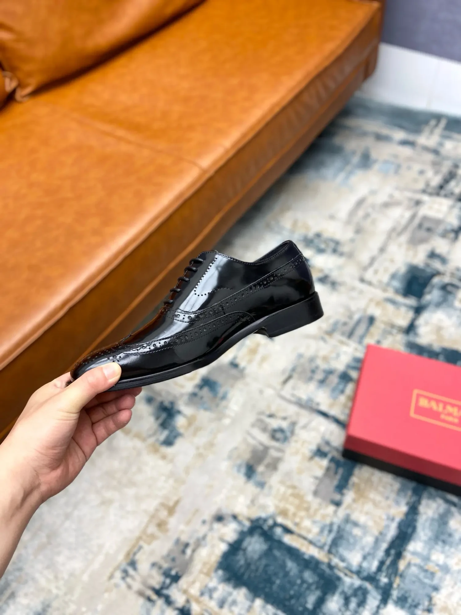 Balmain outdoor driving shoes business casual leather shoes (Copy) 26 Balmain men's business casual leather shoes (161)