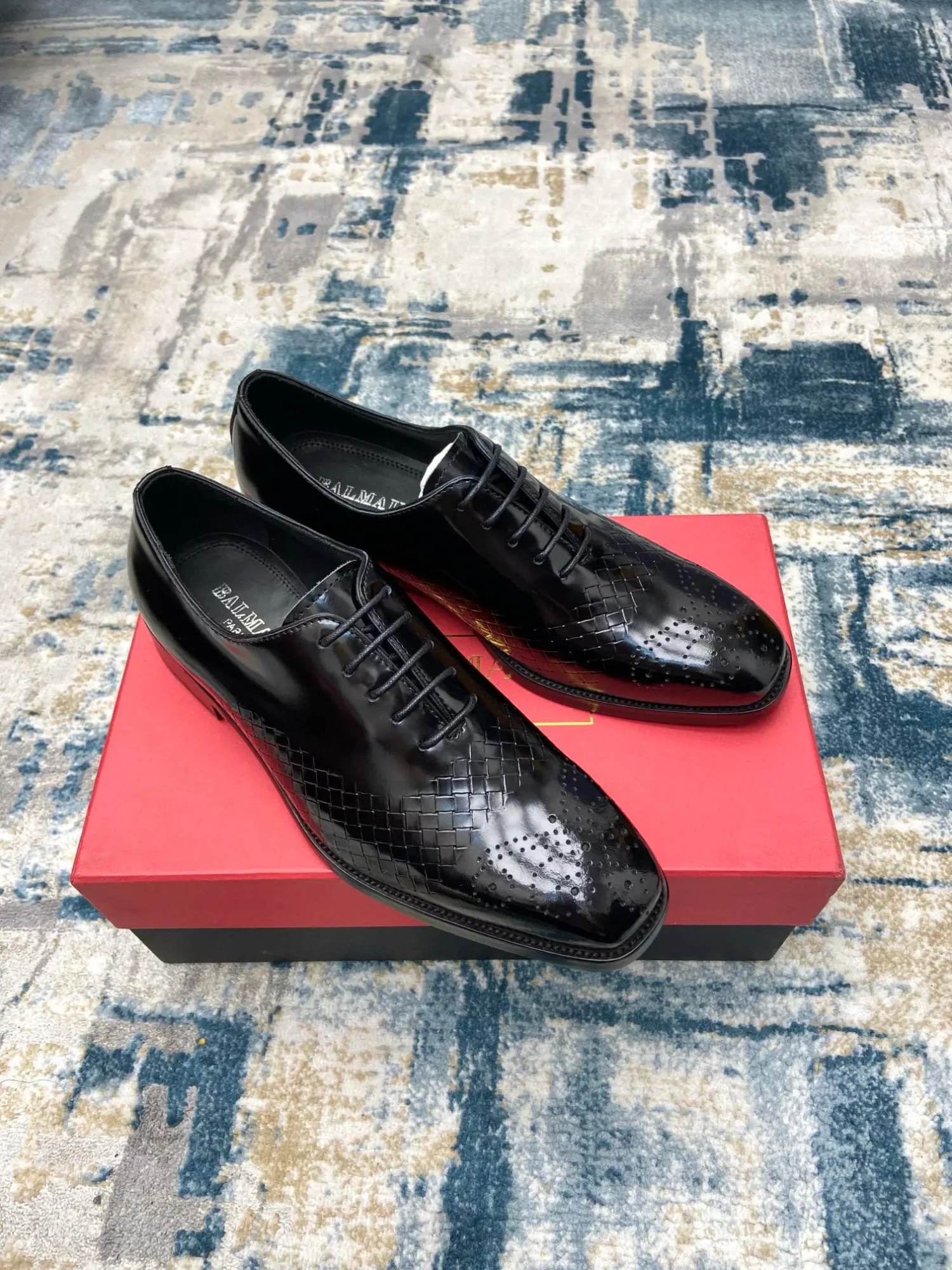 Balmain men's business casual leather shoes (165)