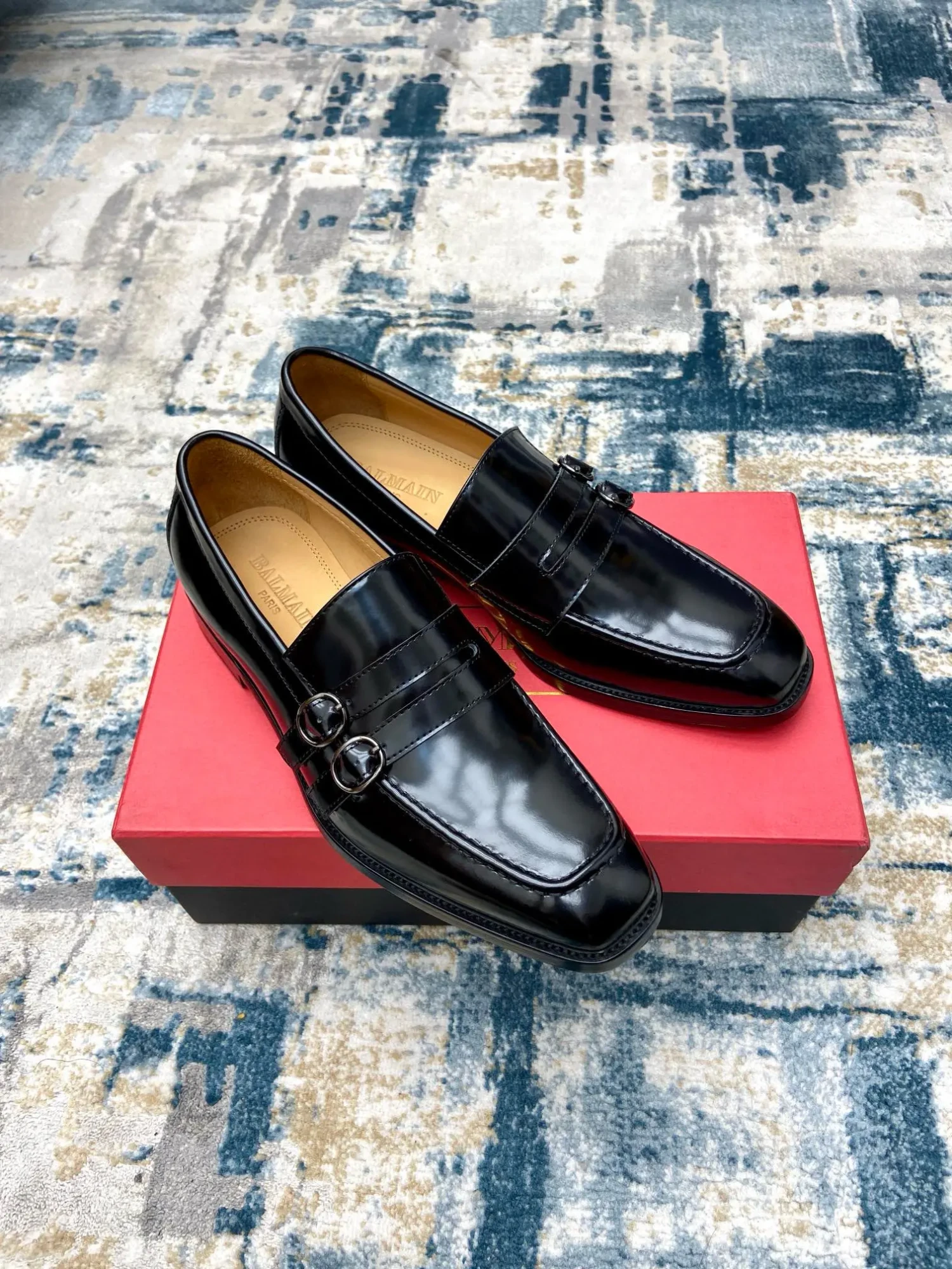 Balmain men's business casual leather shoes (174)