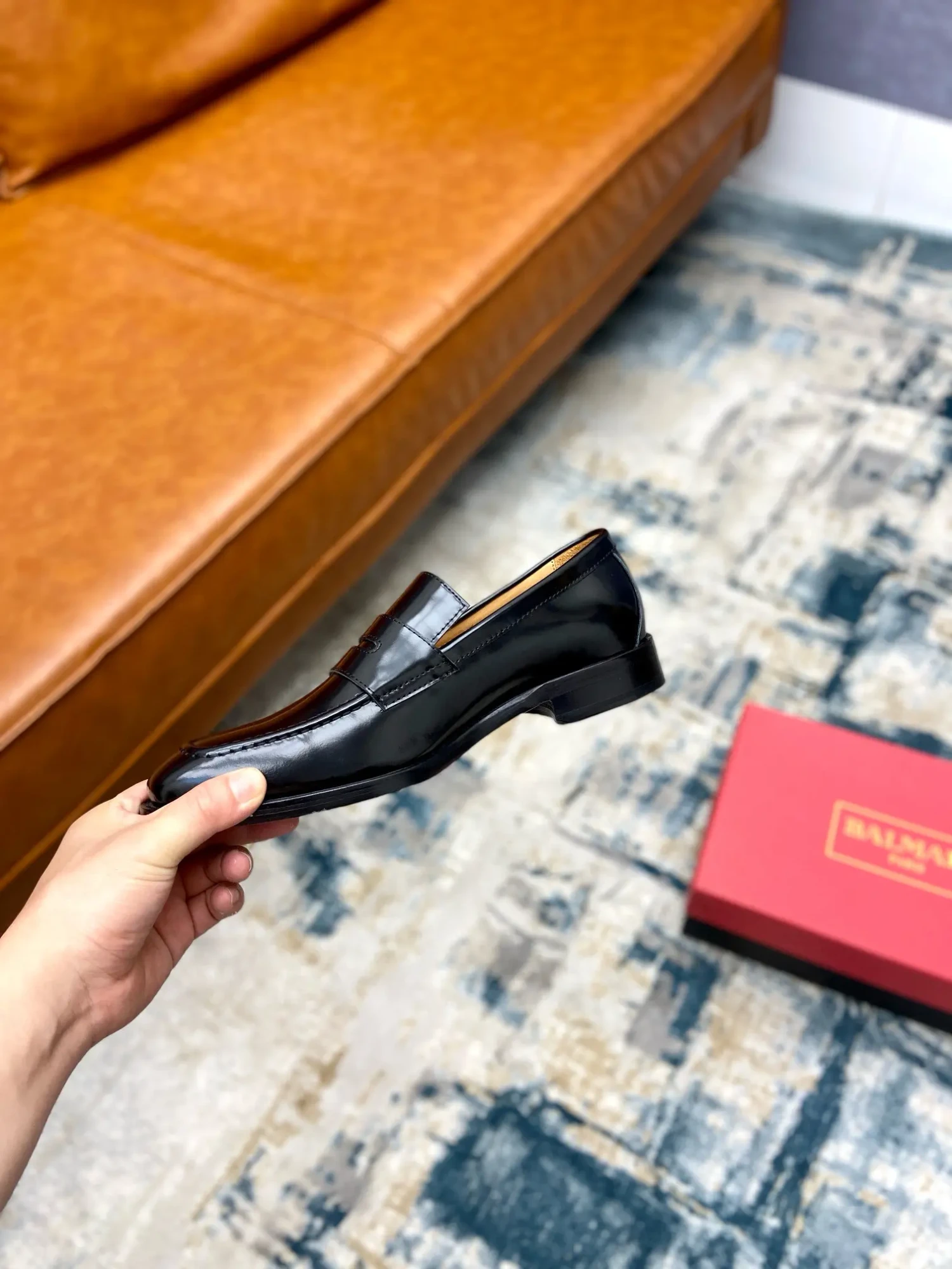 Balmain men's top business casual leather shoes 7 Balmain men's business casual leather shoes (179)