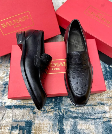 Balmain men's business casual leather shoes (47)