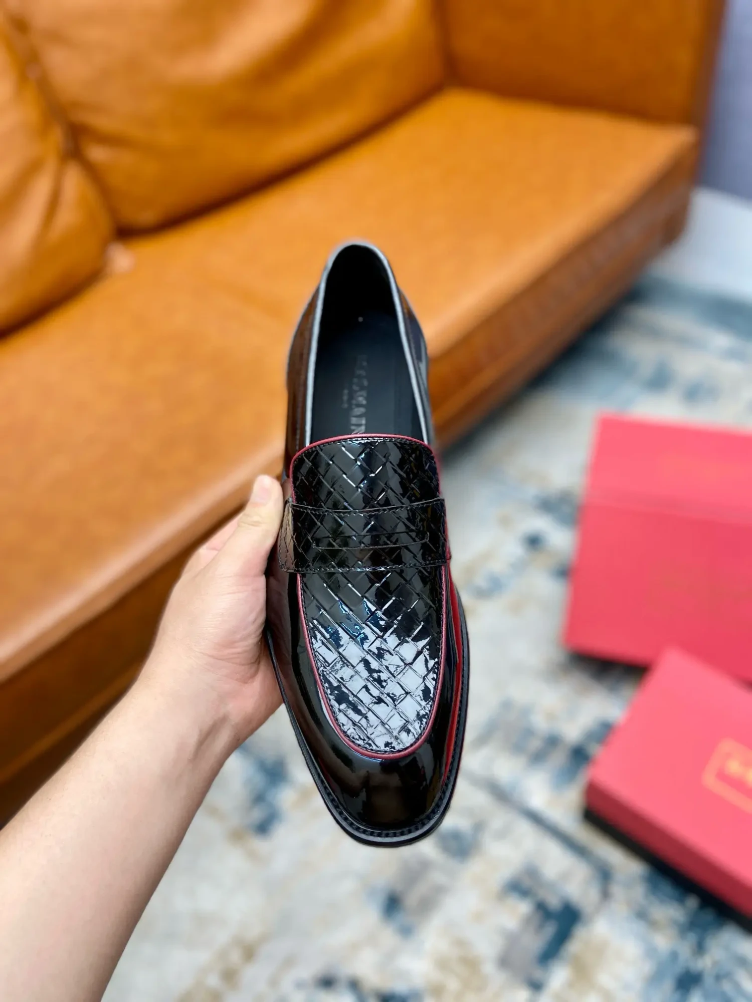 Balmain's new men's leather sole formal leather shoes (Copy) 25 Balmain men's business casual leather shoes (97)