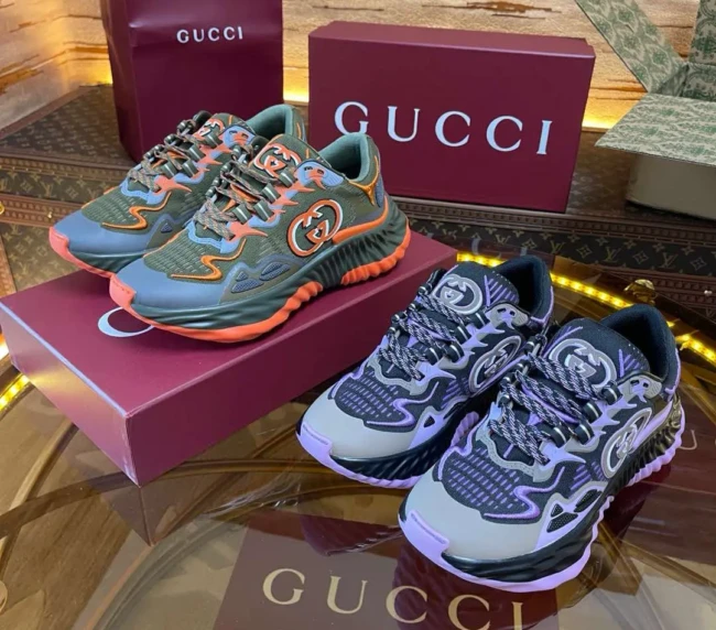  Gucci Ripple Series Flying Woven Dad Sneakers  (1)