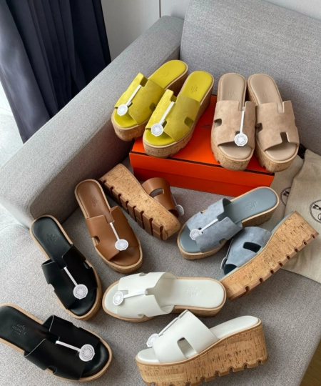 Hermes platform sandals (1)