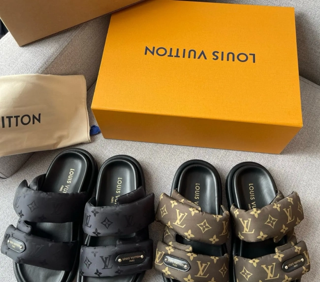 LV Pool Pillow Slippers (New Bubble Slippers) (1)