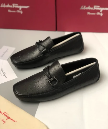 Salvatore Ferragamo SF Four Seasons Shoes in ostrich leather (2)