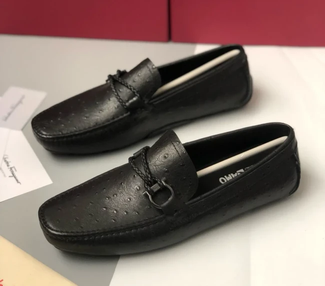 Salvatore Ferragamo SF Four Seasons Shoes in ostrich leather (2)