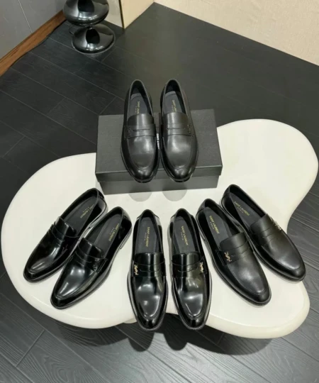 YSL Saint Laurent men's formal leather shoes (1)