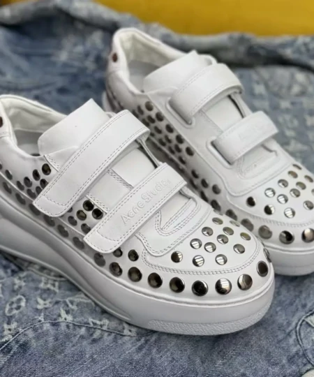 Acne Studios' latest metal rear standard small white shoes and sneakers (3)