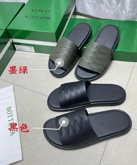  Bottega Veneta (BV) 2025 Wide One-Line Men's Band Sandals (1)