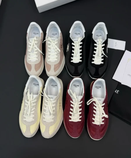 Chanel new retro color-blocking lace-up casual and versatile Forrest Gump training sneakers (1)