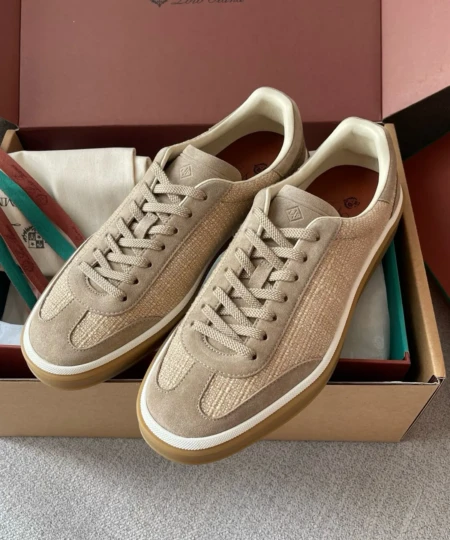 Couple model  Purchase level [Loro piano] Tennis Walk German training shoes (2)
