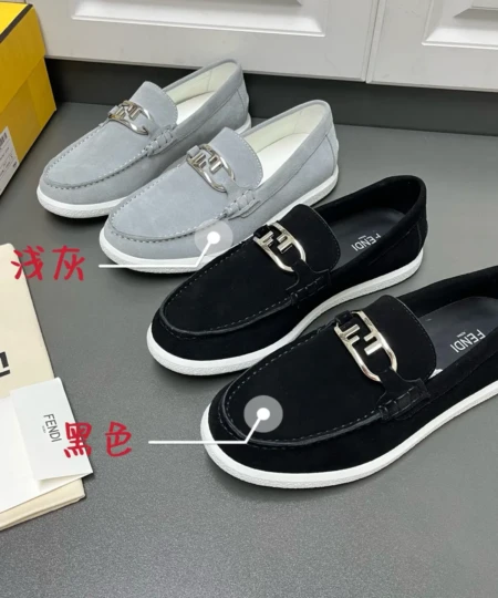 FENDI O'Lock Light Loafers (1)