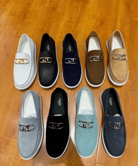  FENDI O’Lock Light Loafers (1)