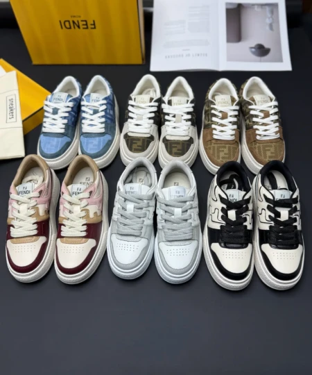 Fendi Thick Sole Match Series Couple Style Casual Sports Shoes (1)