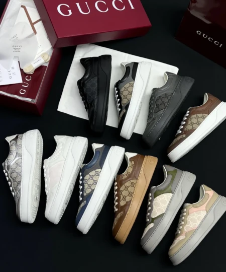 Gucci's latest chunky retro sneaker1977 canvas shoes (2)