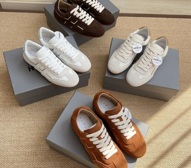 HOGAN new Runner series H693 fashionable retro comfortable casual shoes (1)