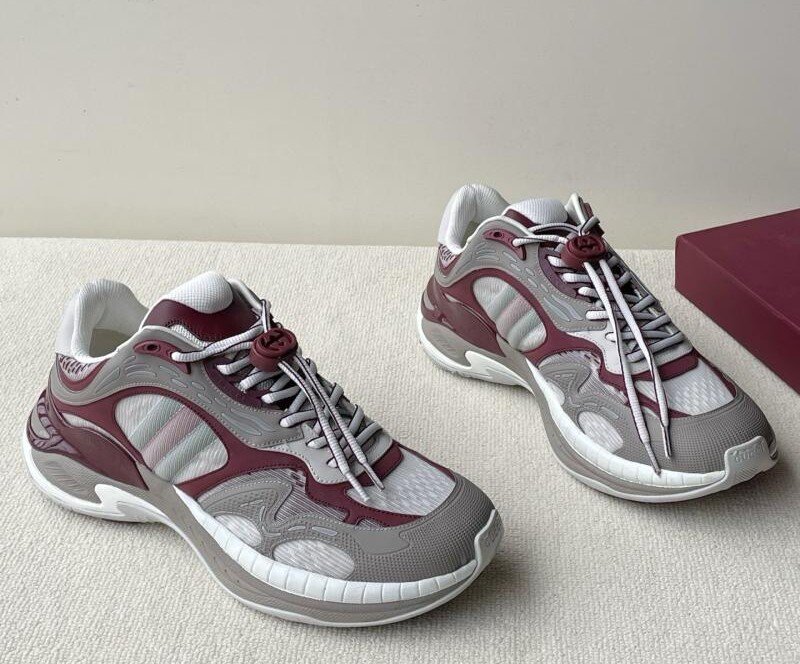 Gucci 2025 Counter Window Men's Business Contrasté Color Sports Casual Sports Shoes