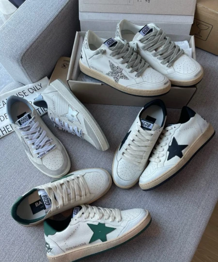 GGDB's latest star shoes for men and women classic distressed lace-up sneakers (3)