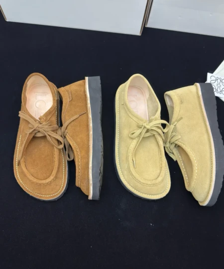 Loewe 2025 Fall New Suede Flat Birkenstocks (3)