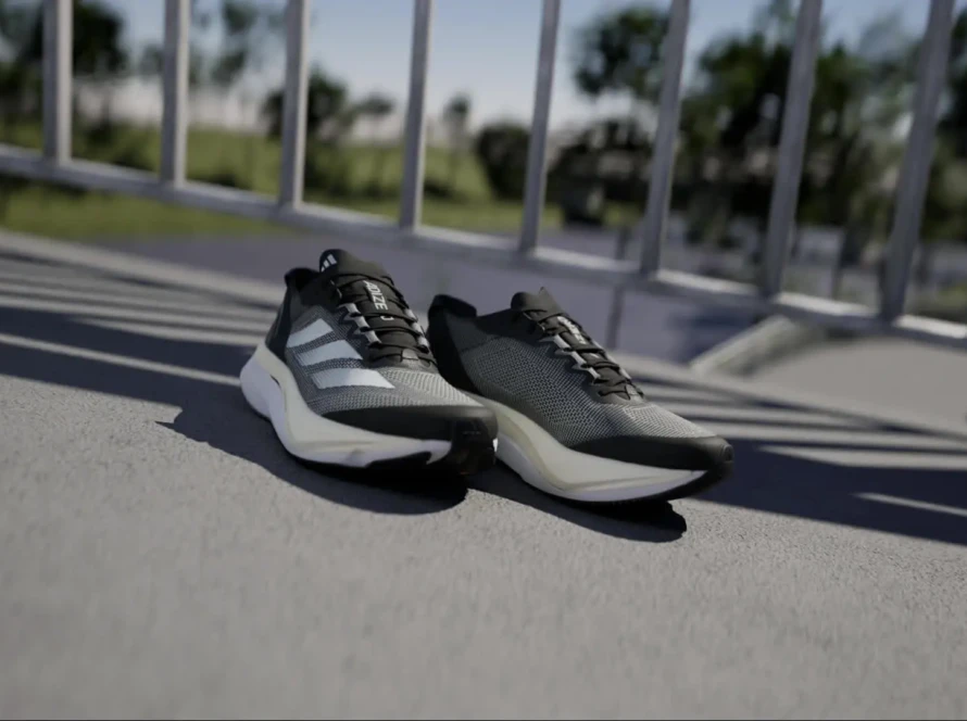 Sneakers Rubber Black Adidas Running Shoes For Men