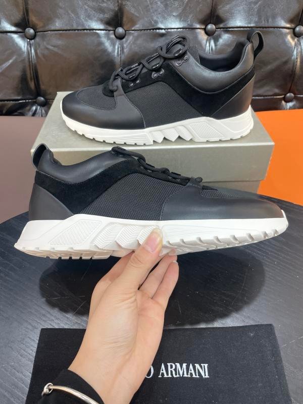 Giorgio Armani Spring and Summer New relaxed sports shoes woven with high elastic steering wheel