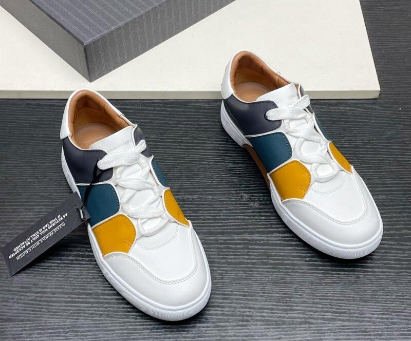 ZEGNA SMOOTH LEATHER Gradient episse of sneakers