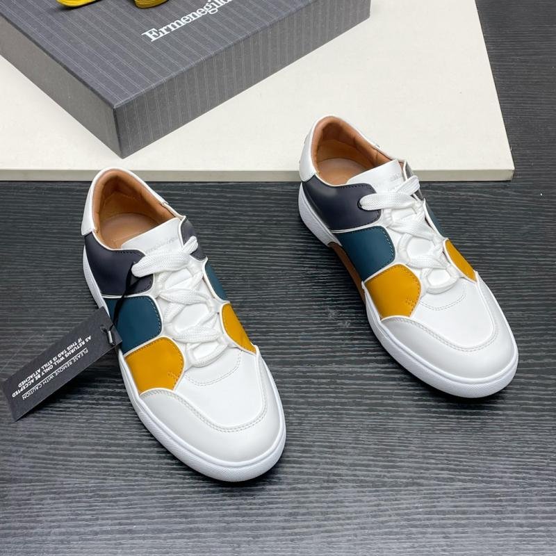 ZEGNA SMOOTH LEATHER Gradient episse of sneakers