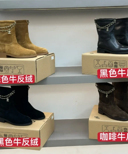 Chanel 25SS FallWinter Runway Chain Ankle Boots (1)