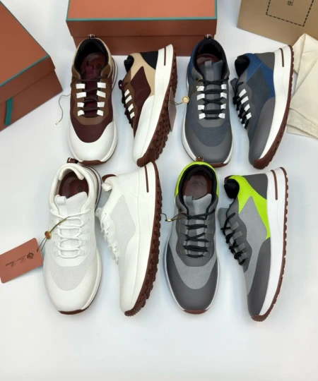 Loro Piana LP running shoes with mesh cowhide leather for men (2)