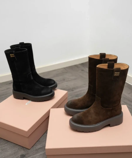MiuMiu FallWinter Runway Retro BootsAnkle Boots (1)